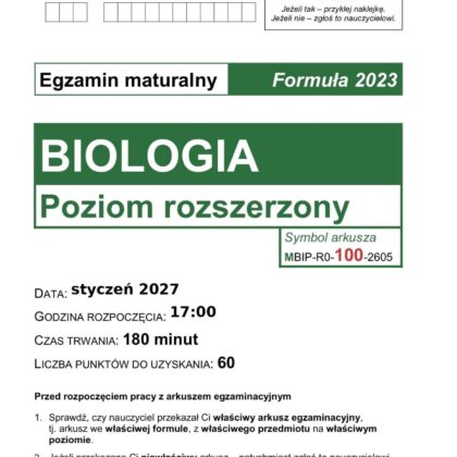 MATURA PRÓBNA 2027